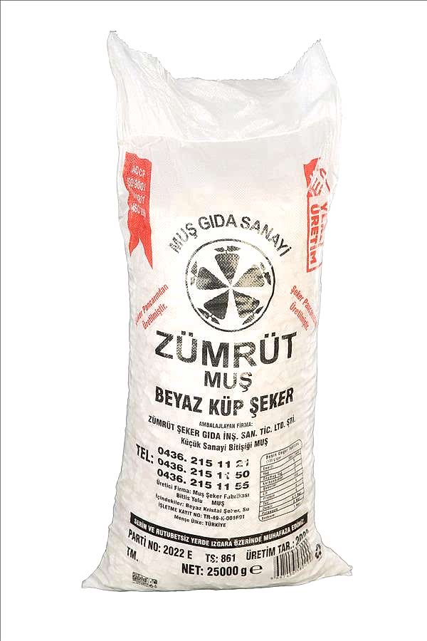 Küp Şeker Torba 25 KG